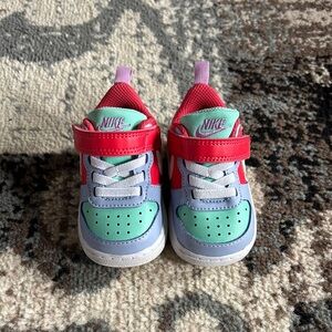 Nike Kids' Red and Green Sneakers